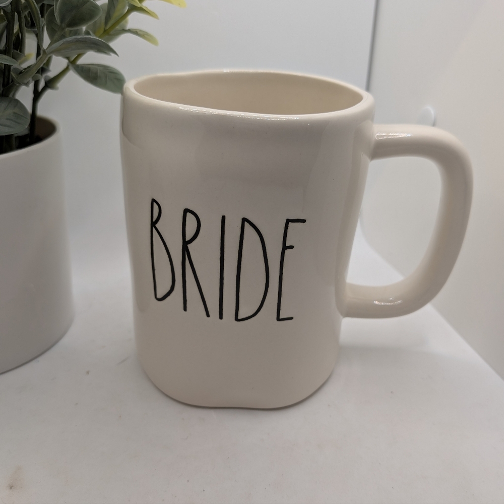 Rae Dunn Cream Bride and Groom Mugs Set NWT - Picture 3 of 4